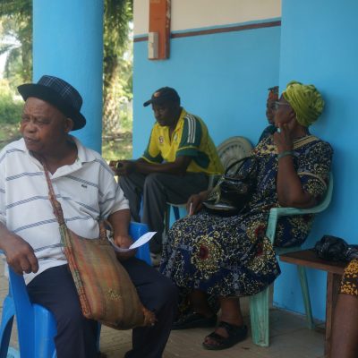 Participant waiting to do their testing